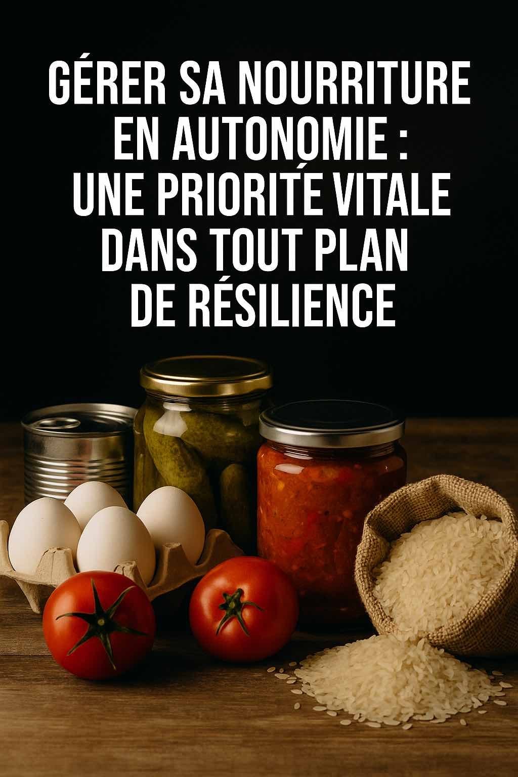 Image illustrant l’importance de la gestion alimentaire en autonomie, avec des fiches pratiques plastifiées sur la conservation sans électricité et des mains en train de les consulter en pleine nature.