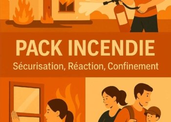 Pack Incendie – Sécurisation, Réaction, Confinement | 3 fiches essentielles contre le feu