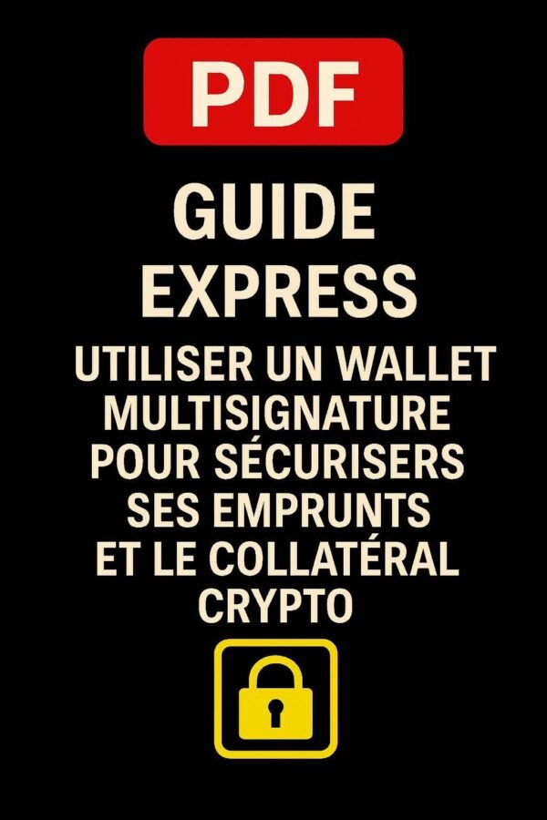 Miniature fiche téléchargeable « Utiliser un wallet multisignature pour sécuriser ses emprunts et protéger son collatéral crypto », PDF méthode pas à pas